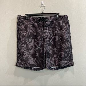 Swim Trunks, Black Palm